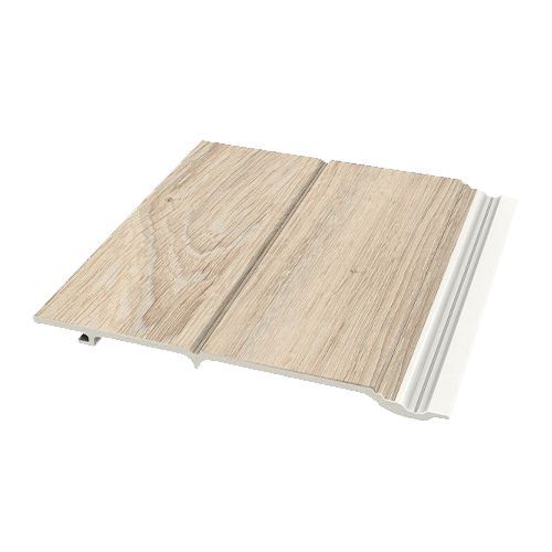 Foresta Wood Effect Cladding With V-Groove - 250mm x 5mtr Sheffield Oak - Pack of 2