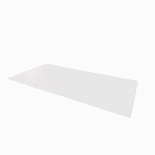 Aluminium Soffit Flat Profile Length - 150mm x 2mm x 3mtr White