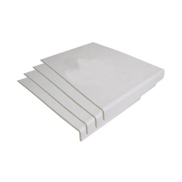 275mm White Fascia Capping Board - 9mm x 5mtr - Pack of 4