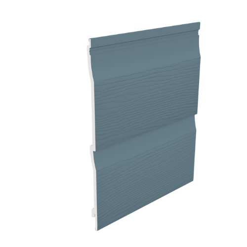 Embossed Double Shiplap Cladding - 333mm x 5mtr Colonial Blue - Pack 2