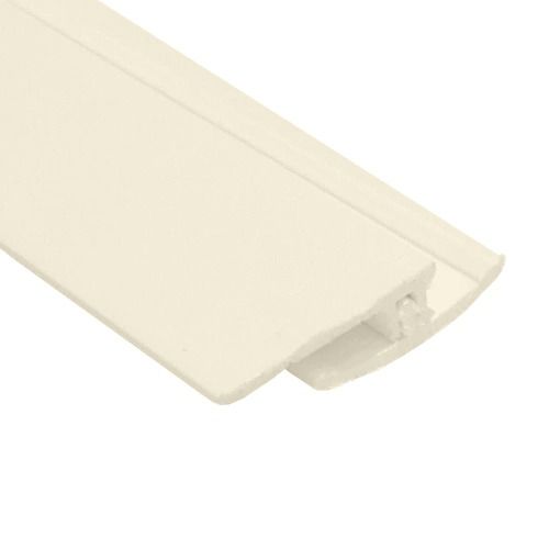 Antimicrobial PVC Hygiene Cladding Two Part Vinyl Floor Trim - 3mtr Ivory