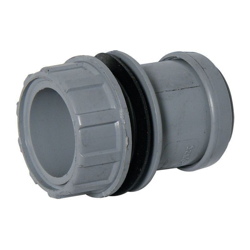 FloPlast Push Fit Waste Tank Connector - 32mm Grey