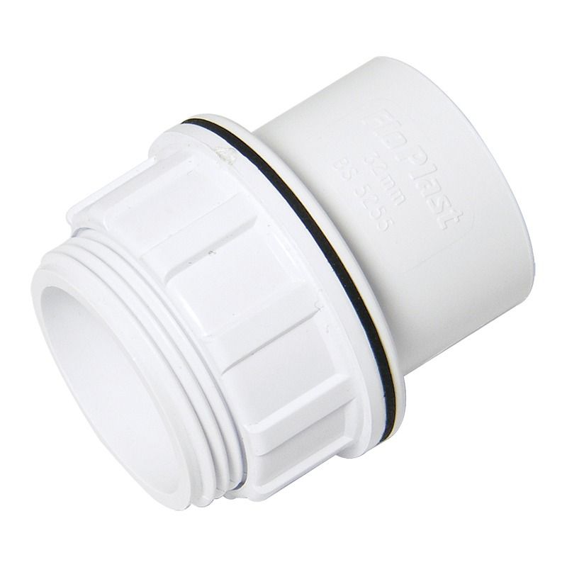 FloPlast Solvent Weld Waste Tank Connector - 32mm White
