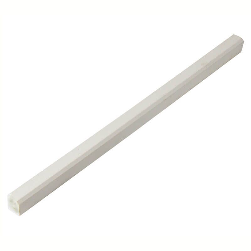 PVC Square Section - 15mm x 5mtr White