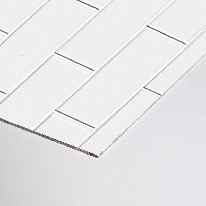 Compact Composite Vertical Wall Panel - 2440mm x 1220mm x 3mm - Pure White