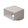System 100 Rectangular Ventilation Duct Elbow With 100mm Spigot - 110mm x 54mm