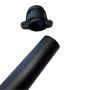 FloPlast Round Downpipe Socketed With Ears - 68mm x 2.5mtr Cast Iron Effect