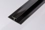 Storm Internal Cladding PVC Division Bar H Trim - 2400mm x 10mm Black - For Bathrooms/ Showers
