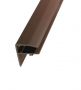 PVC F Section Rafter Supported - 10mm x 3mtr Brown