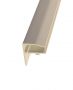 PVC F Section Rafter Supported - 10mm x 4mtr White