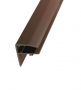 PolyX PVC F Section Rafter Supported - 16mmm x 3mtr Brown