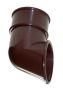 FloPlast Round Downpipe Shoe - 68mm Brown