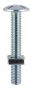 M6 x 25mm - Roofing Bolt with Nut - BZP - Bag of 25