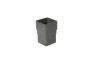 FloPlast Square Downpipe Socket - 65mm Anthracite Grey