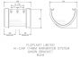FloPlast Deepflow/ Hi-Cap Gutter Union Bracket - 115mm x 75mm Grey
