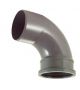 FloPlast Ring Seal Soil Bend Single Socket - 92.5 Degree x 110mm Grey