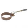 Steel Downpipe Clip with Fixing - 87mm Copper Effect