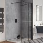 Laminate Shower Wall Panel Square Edge - 900mm x 2440mm x 10.5mm Cracked Grey
