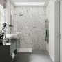 Laminate Shower Wall Panel Square Edge - 900mm x 2440mm x 10.5mm Calacatta Marble