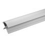 Compact Shower Wall External Angle Trim - 2450mm Satin Silver
