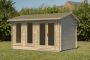 Chiltern Log Cabin - Felt Shingle Plus Underlay Double Glazed - 4000mm x 3000mm