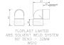 FloPlast Solvent Weld Waste Bend Knuckle - 90 Degree x 32mm Grey