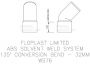 FloPlast Solvent Weld Waste Bend Swivel - 135 Degree x 32mm Grey