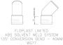 FloPlast Solvent Weld Waste Bend Swivel - 135 Degree x 40mm Grey