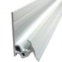 Laminate Wall Panel 2 Part Shower / Bath Bottom Profile Trim - 2420mm White