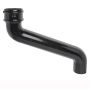 Cast Iron Round Downpipe Offset - 380mm Projection 65mm Black
