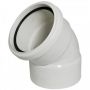 FloPlast Industrial/ Xtraflo Downpipe Solvent Weld Offset Bend Top - 110mm White