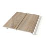 Foresta Wood Effect Cladding With V-Groove - 250mm x 5mtr Barnwood Grey - Pack of 2