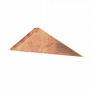 Copper V Roof Ridge Stop End - 180mm Side