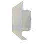 Aluminium Fascia L Profile External 90 Degree Corner - 300mm x 2mm White
