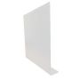 Aluminium Fascia L Profile Box End Assembly - 400mm x 2mm x 400mm White