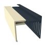 Weatherboard Cladding Vented Top Edge Closer Trim - 25mm Pale Gold