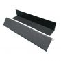 Standard Woodgrain / Grooved Composite Decking Edge Seal - 41mm x 41mm x 3600mm Grey