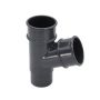 FloPlast Mini Gutter Pipe Branch - 67.5 Degree x 50mm Anthracite Grey