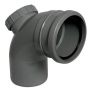 FloPlast Ring Seal Soil Access Bend - 92.5 Degree x 110mm Anthracite Grey
