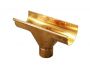 Copper Large Half Round Gutter Running Swiss Outlet To 80mm