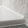 Laminate Shower Wall Sureseal End Caps - White