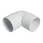 FloPlast Solvent Weld Waste Bend Knuckle - 90 Degree x 50mm White