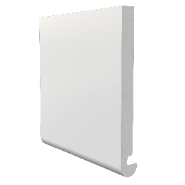 White Bullnose Shelving MDF Board (Common: 3/4 In. X 15-1/4 In. X