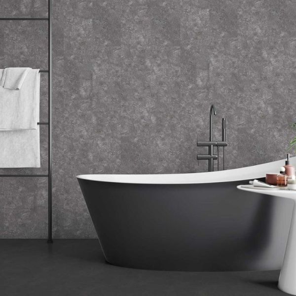 Internal Wall Panel - 250mm x 2600mm x 7.5mm Grey Concrete - Pack of 4