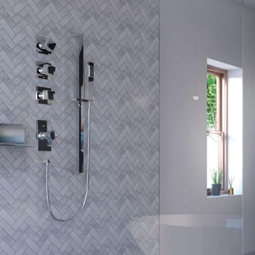 Acrylic Wall Panel - 896mm x 2400mm x 4mm Herringbone