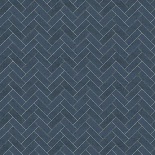 Acrylic Wall Panel - 1200mm x 2400mm x 4mm Navy Herringbone