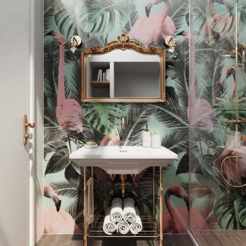 Acrylic Wall Panel - 896mm x 2400mm x 4mm Flamingo