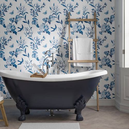 Acrylic Wall Panel - 896mm x 2400mm x 4mm Vintage China Blue