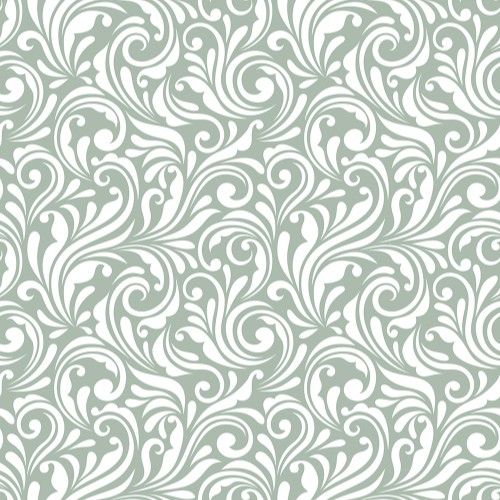 Acrylic Wall Panel - 1200mm x 2400mm x 4mm Victorian Floral Sage