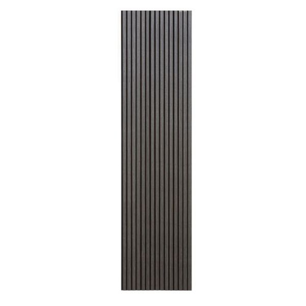 Slatted Acoustic Wall Panel - 600mm x 2400mm x 22mm Ash Grey